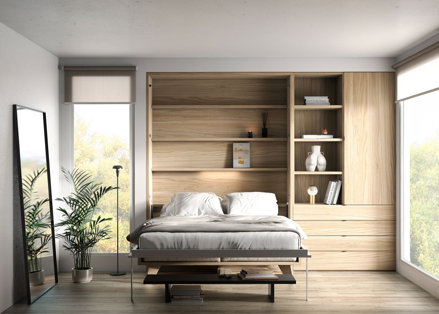 Lit escamotable canapé CUBE Sofa vertical et transversal