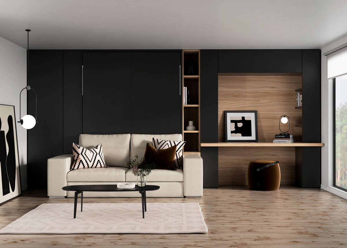 Lit escamotable canapé CUBE Sofa vertical et transversal