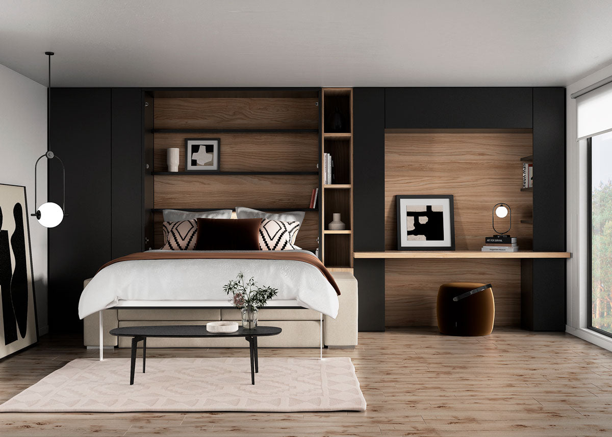 Lit escamotable canapé CUBE Sofa vertical et transversal