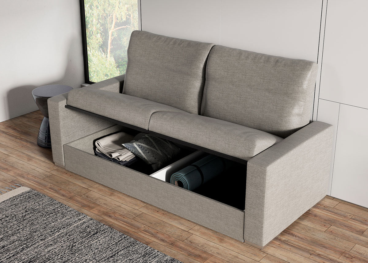 Lit escamotable canapé CUBE Sofa vertical et transversal
