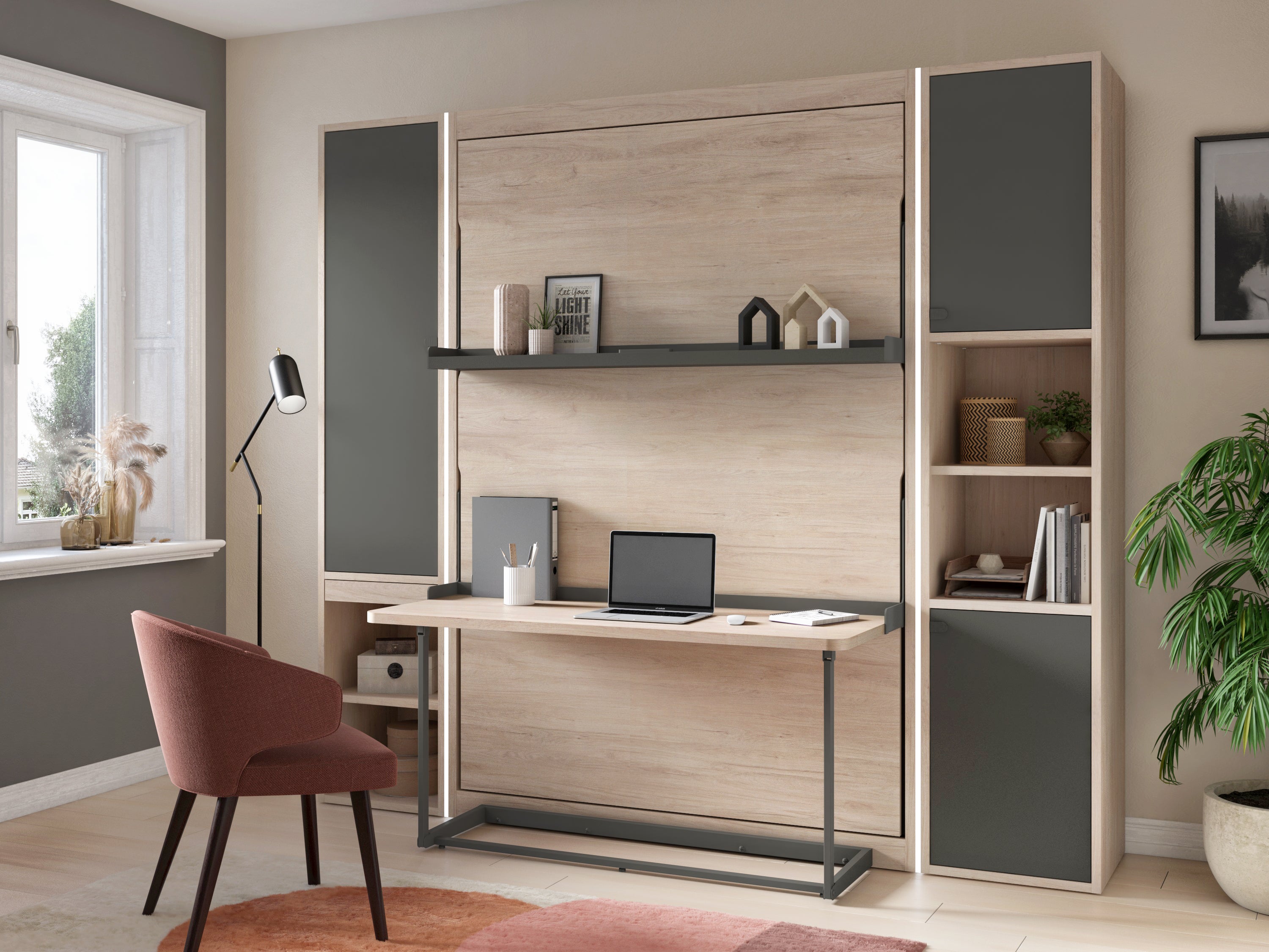 Lit escamotable SMART Premium avec bureau