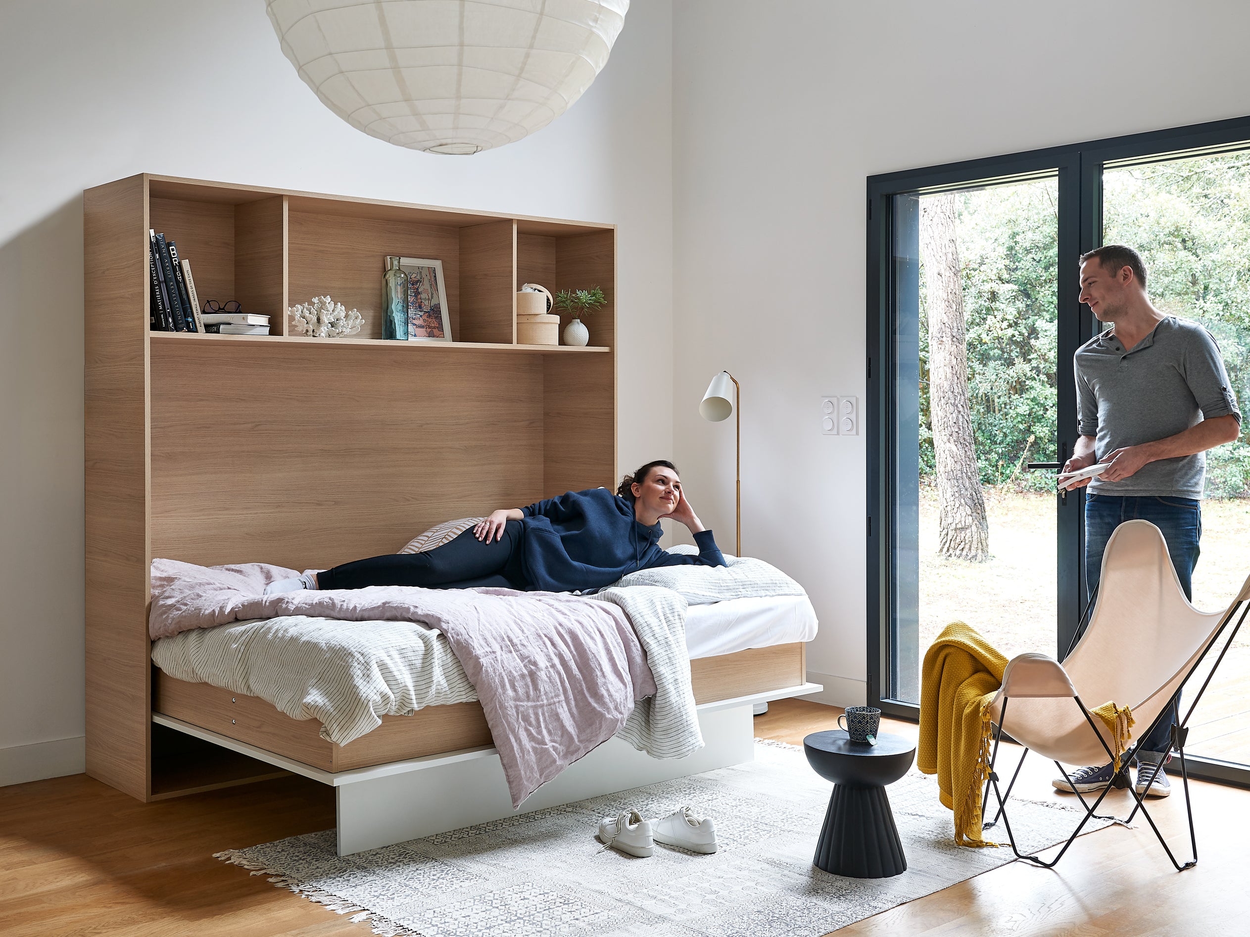 Lit escamotable OPTIMUM vertical et transversal