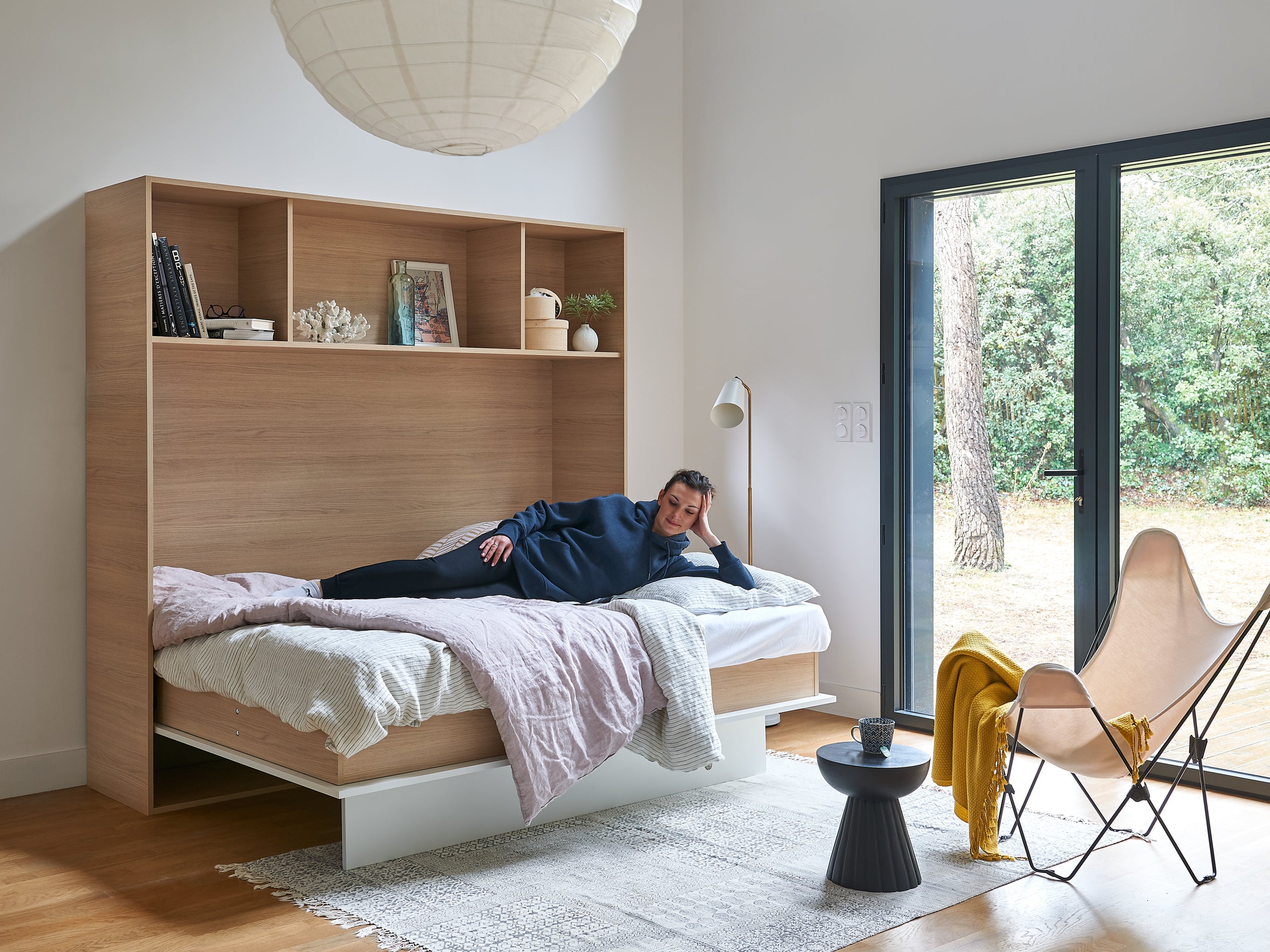 Lit escamotable OPTIMUM vertical et transversal