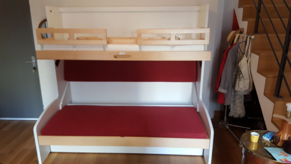 Réalisations lit escamotable superposé canapé BL4