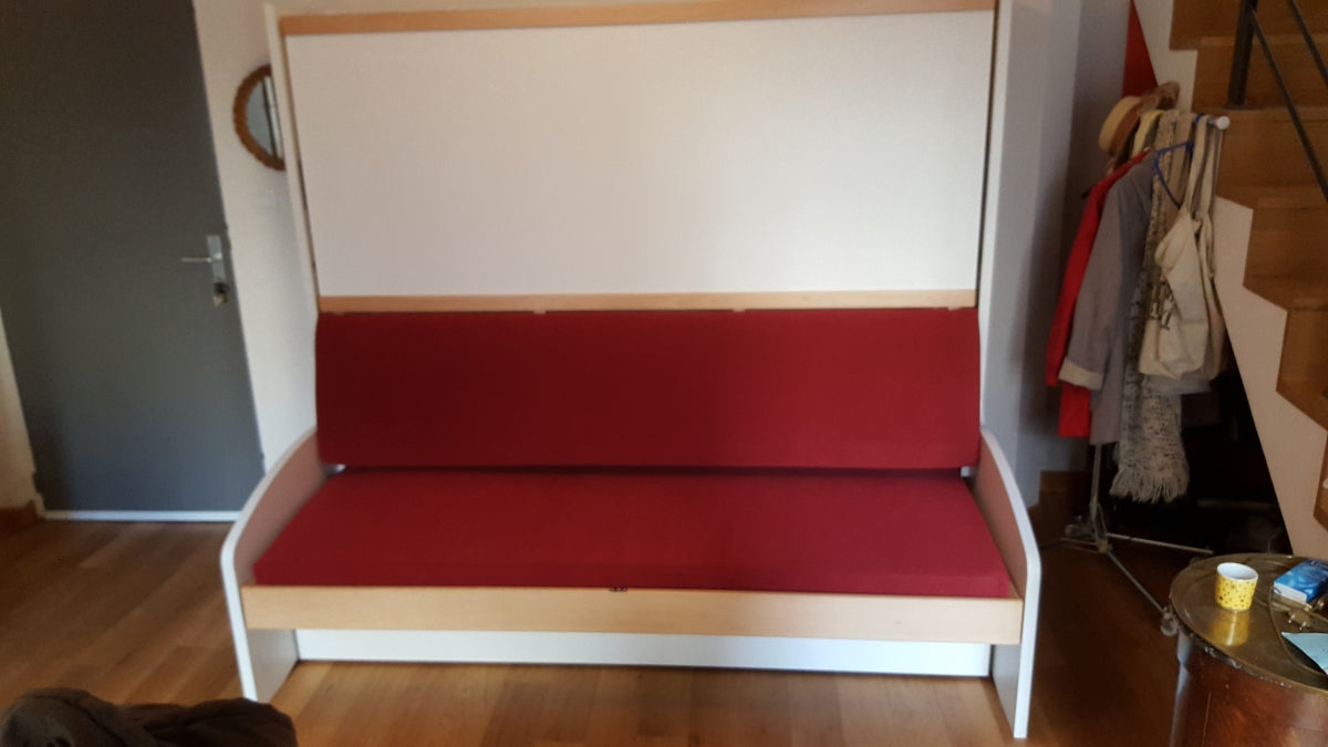 Réalisations lit escamotable superposé canapé BL4