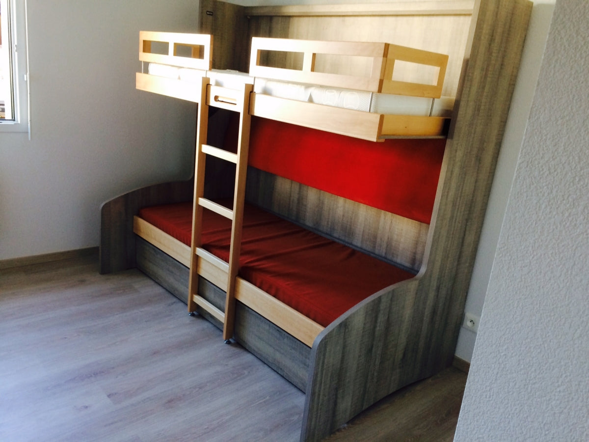 Réalisations lit escamotable superposé canapé BL4