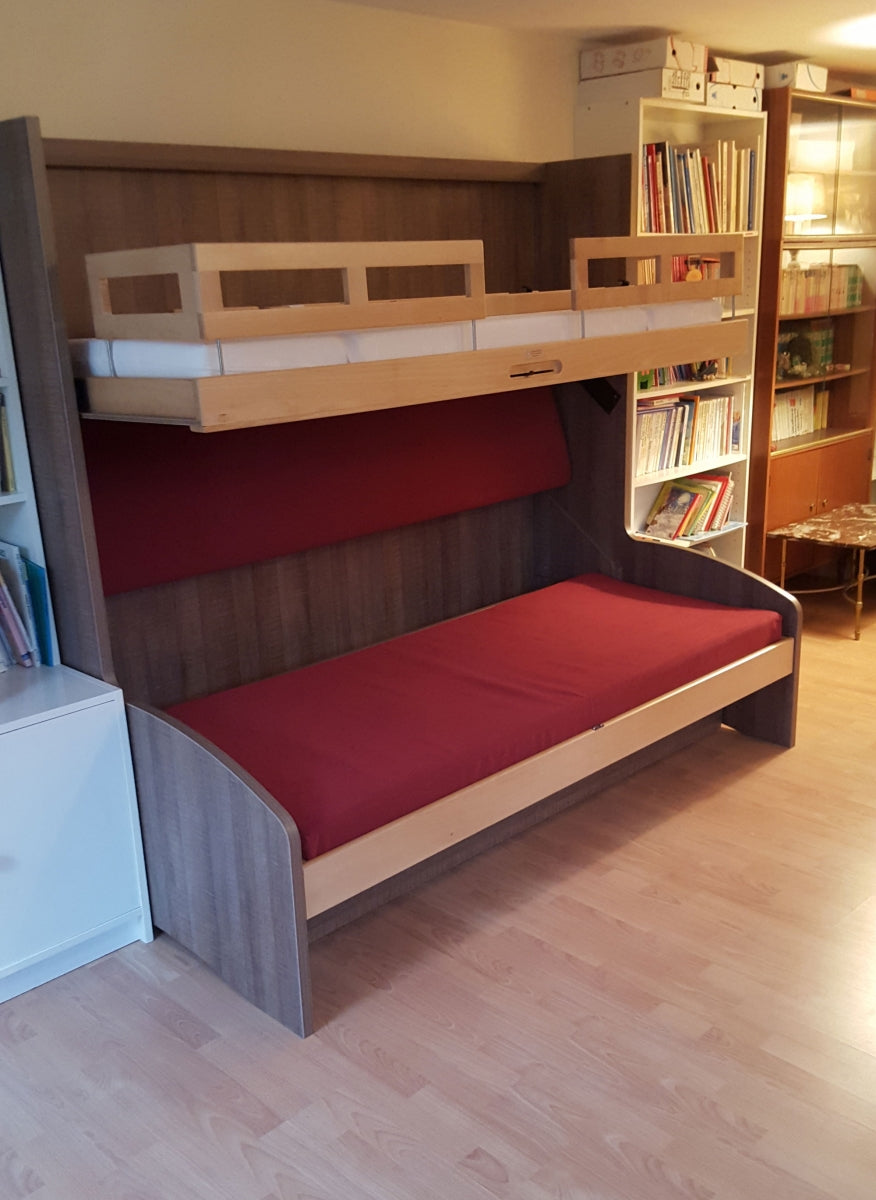 Réalisations lit escamotable superposé canapé BL4
