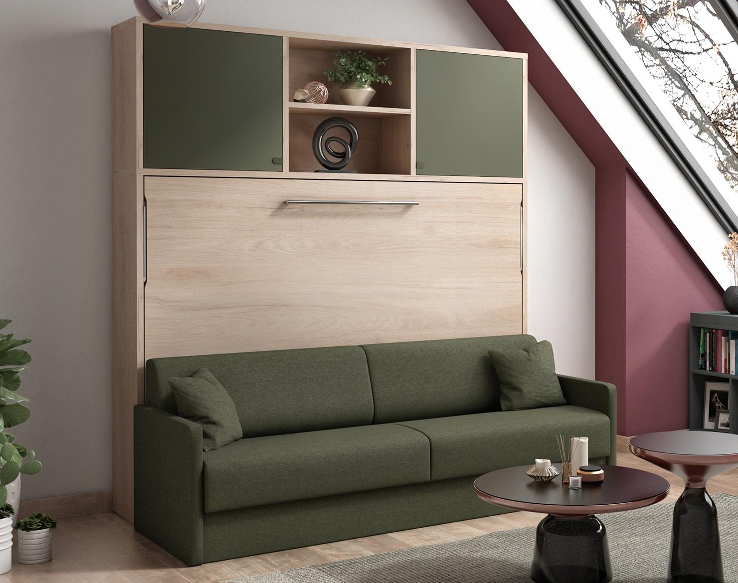 Lit escamotable canapé SMART Sofa vertical et transversal