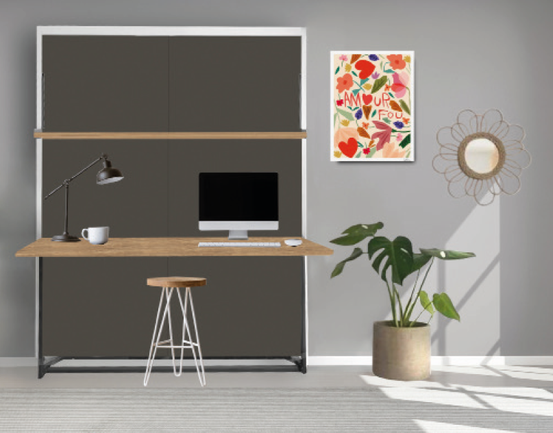 Lit escamotable bureau Tabali