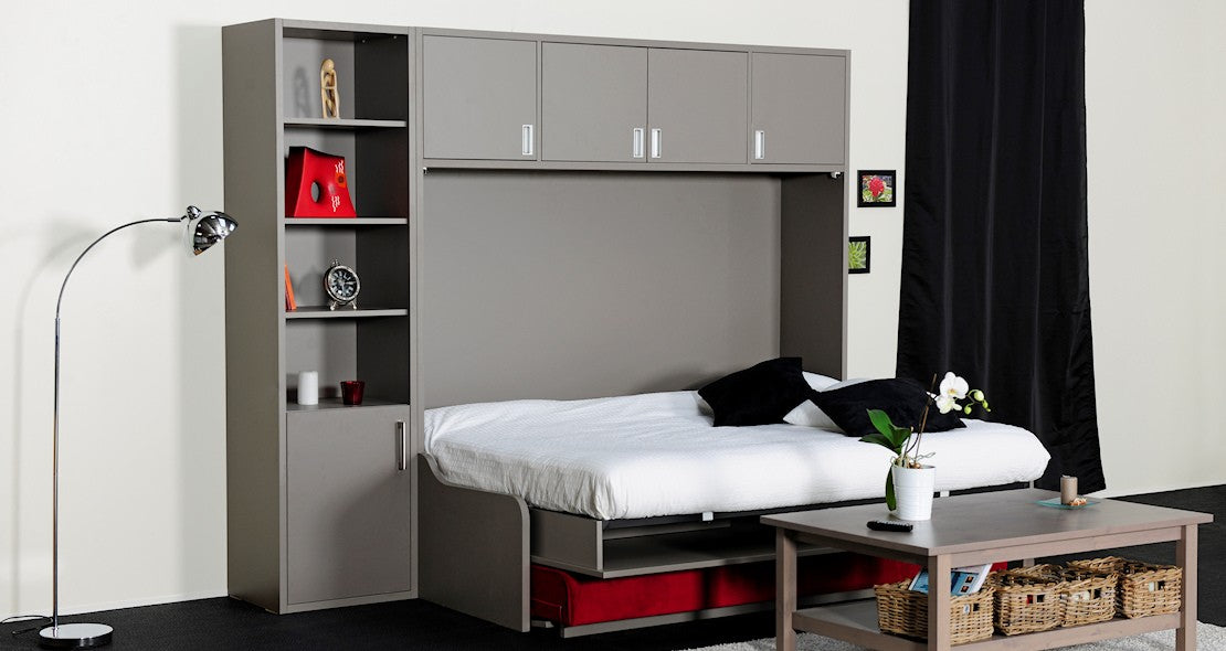 Lit escamotable canapé PREMIUM SOFA vertical et transversal