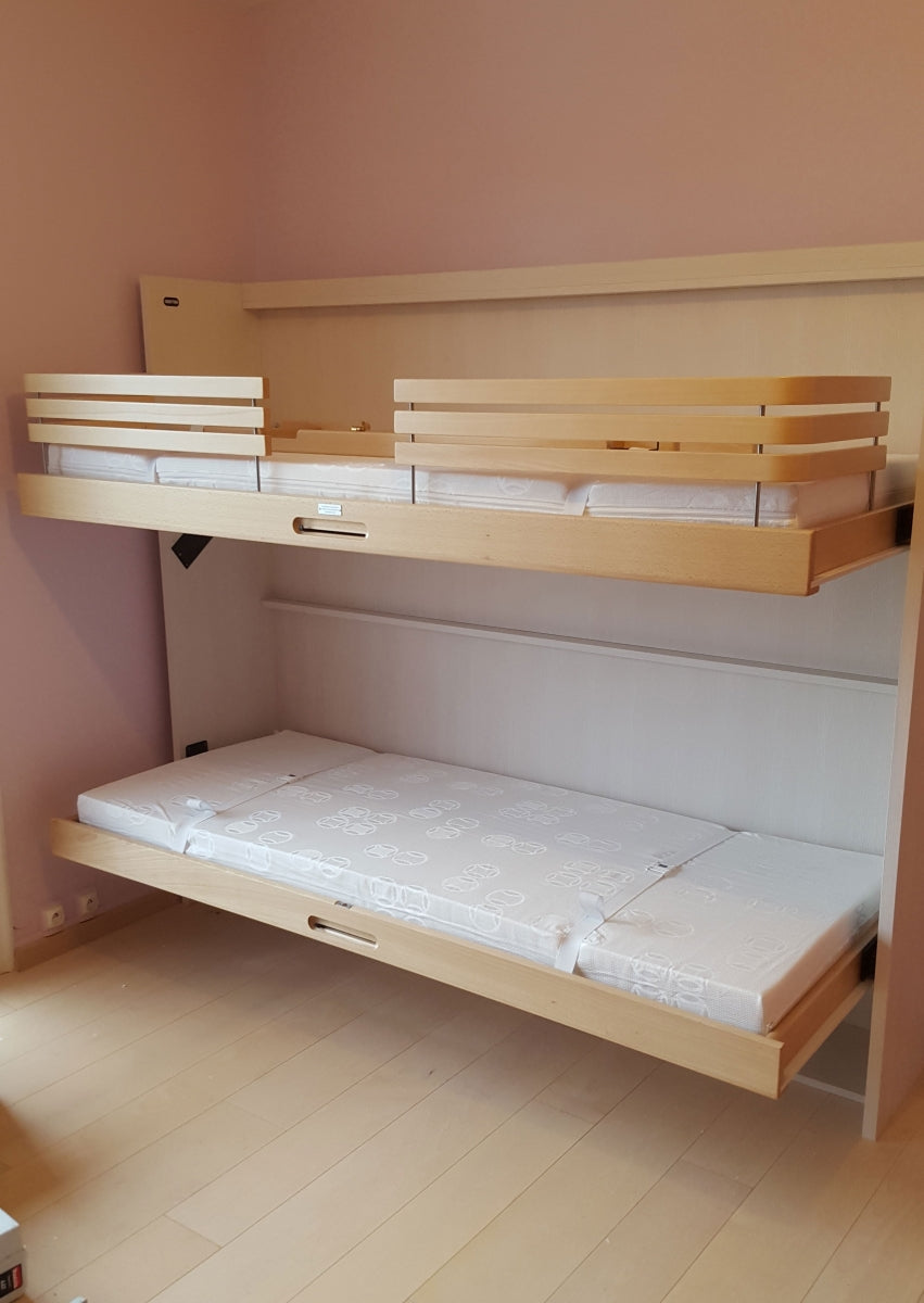 Réalisations lit escamotable superposé MLJU