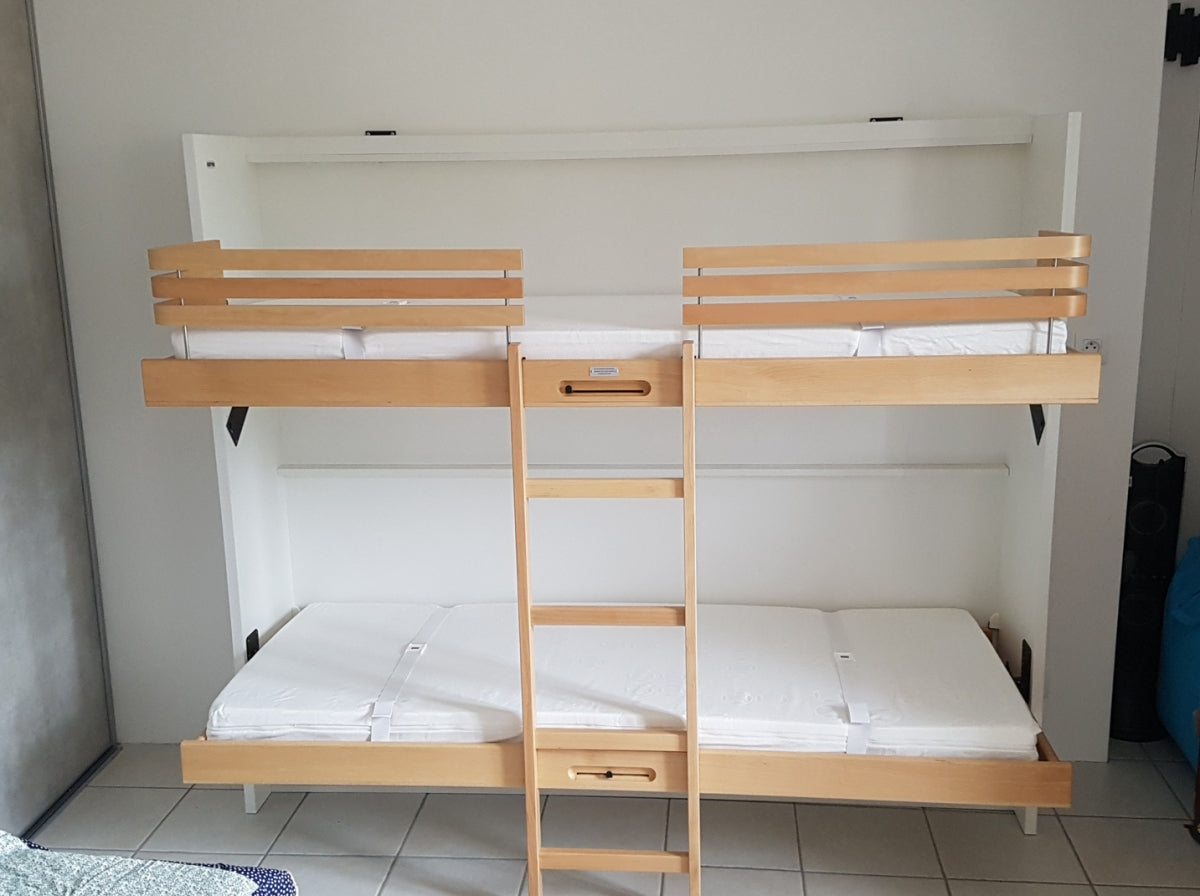 Réalisations lit escamotable superposé MLJU