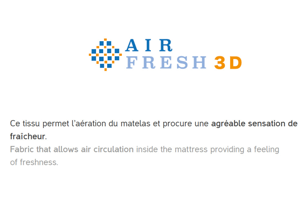 Matelas à ressorts ensachés et mousse HR mémoire de forme TIRELAX