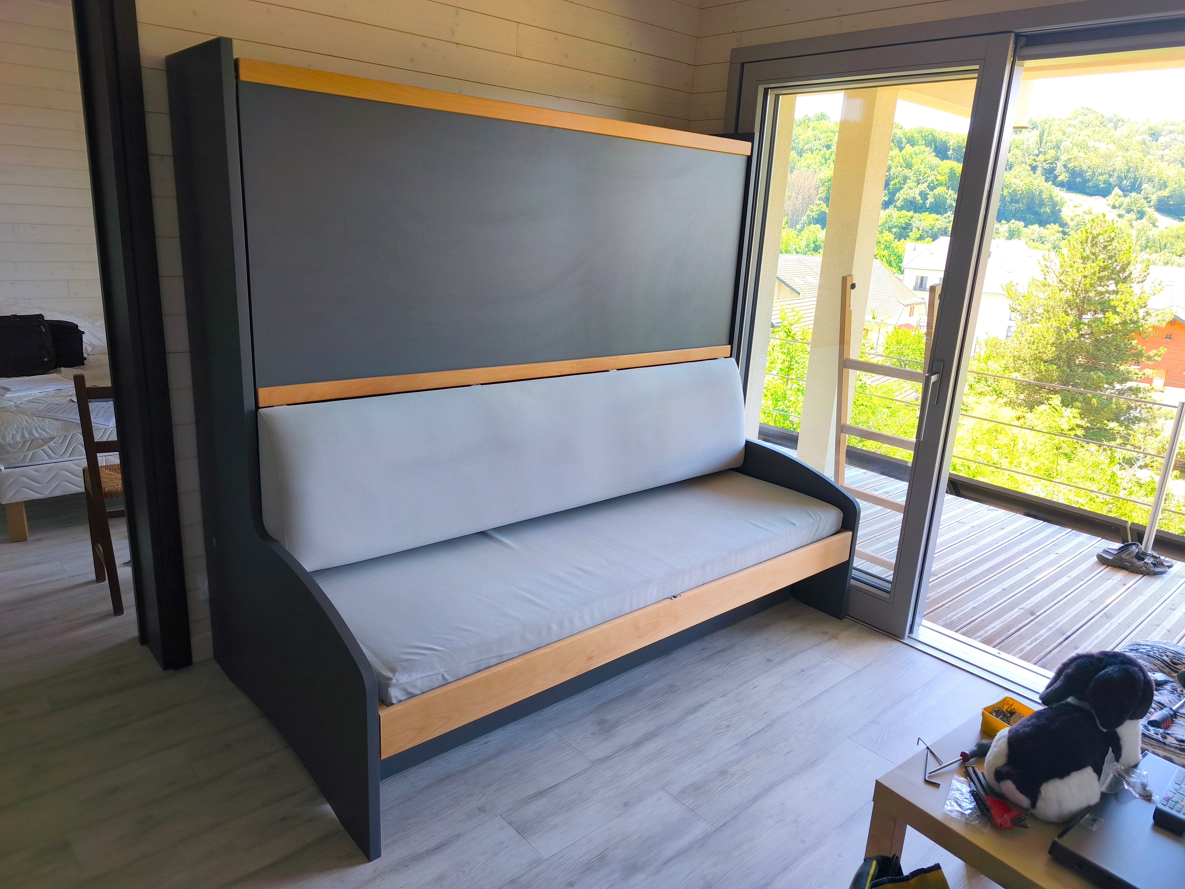 Réalisations lit escamotable superposé canapé BL4