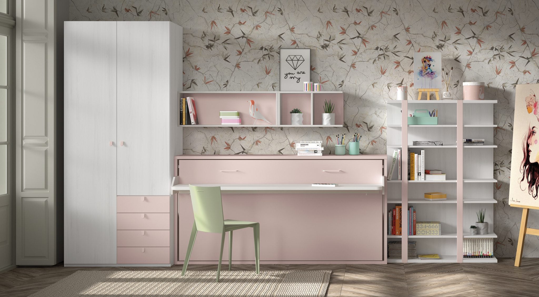 Lit escamotable bureau FORM