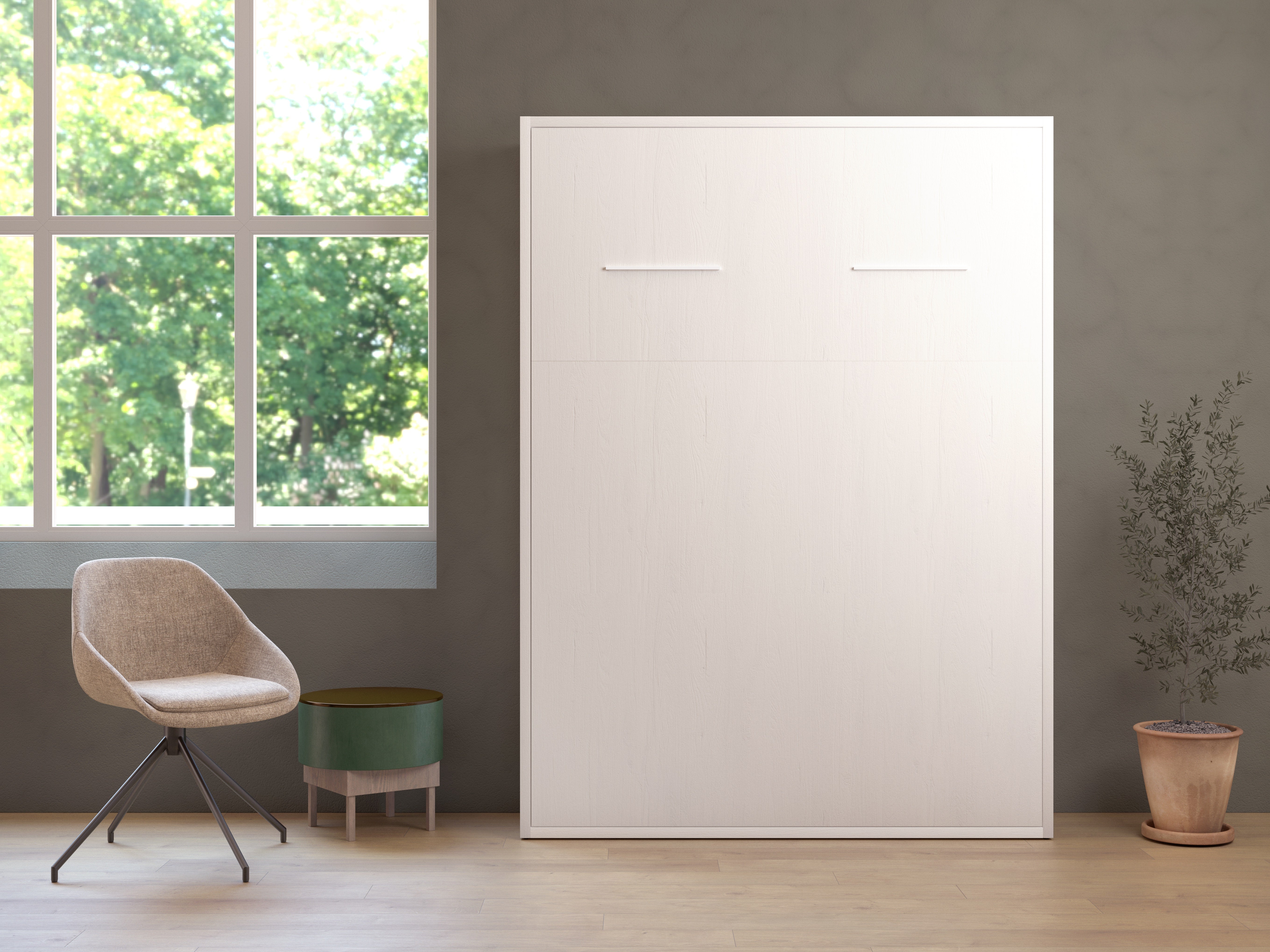 Lit escamotable vertical pour deux personnes disponible chez Modulance Annecy