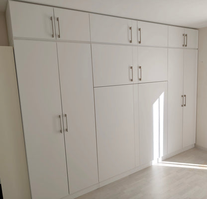 Composition lit escamotable Melamix avec surmeuble