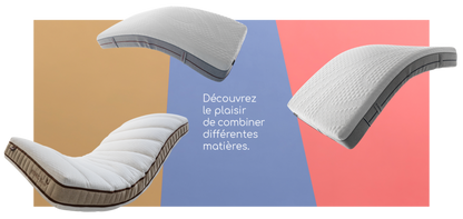 Matelas relaxation NATURE en latex naturel pour lit articulé